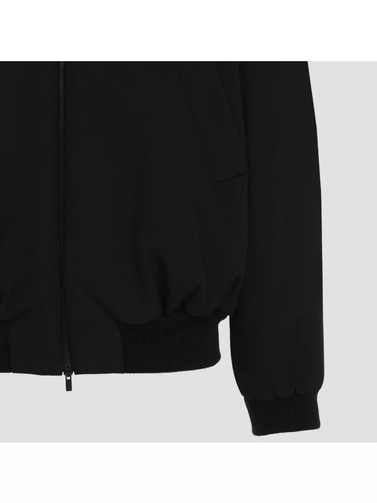 Fear Of God Oversized Cotton-blend Jersey Half-zip Sweatshirt In Black