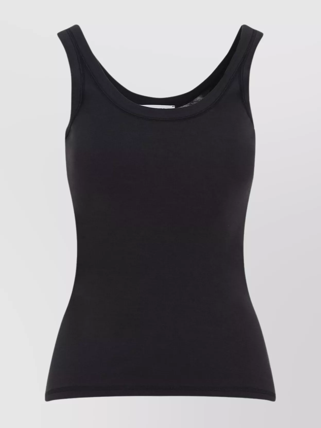 Lemaire Ribbed Tank Top In Black