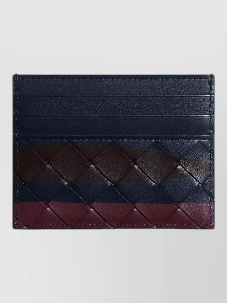 Bottega Veneta leather intrecciato card holder