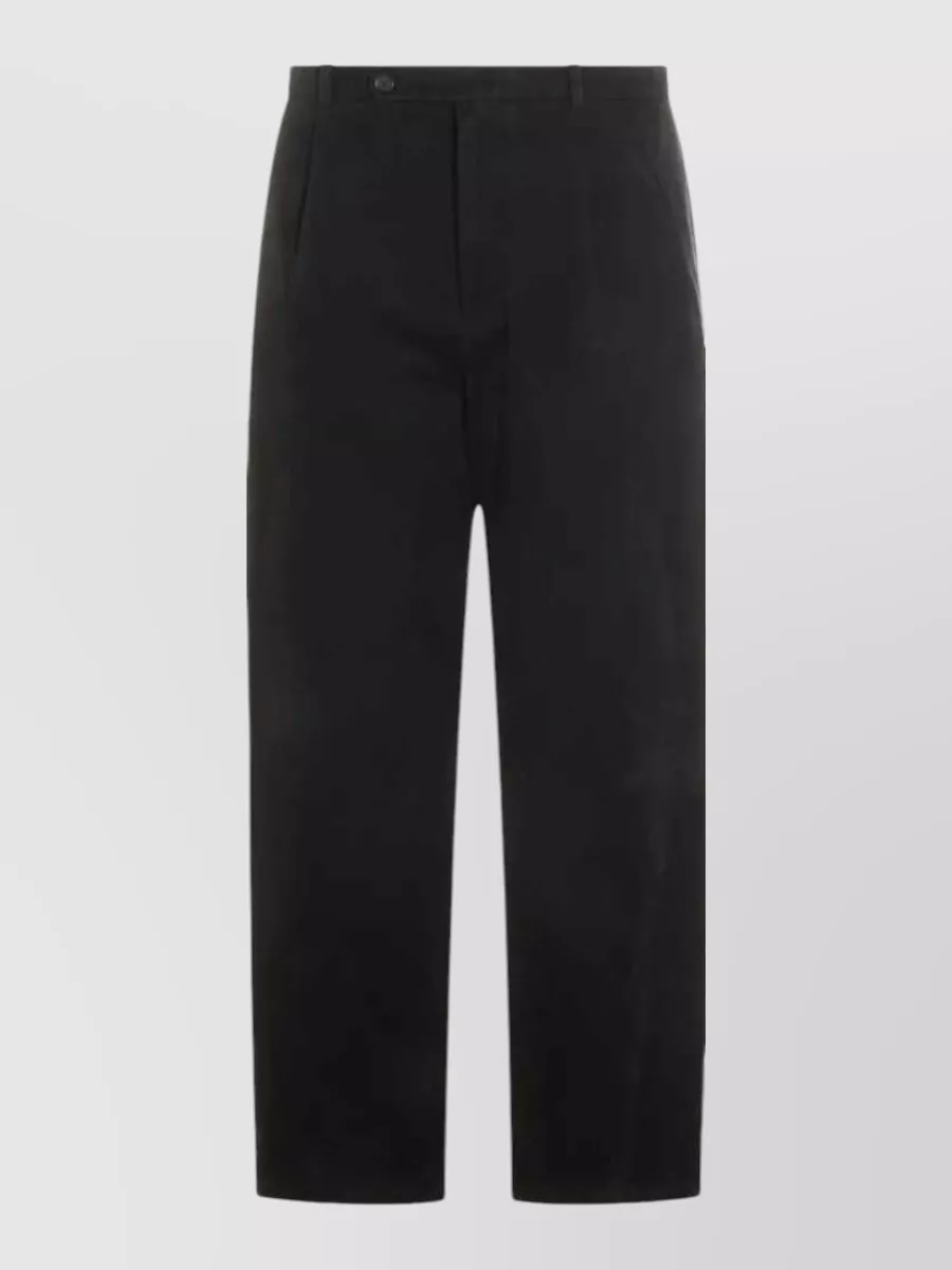 Jil Sander cotton pleated straight-leg trousers