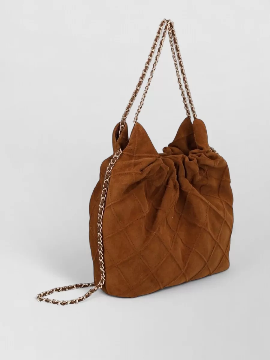 Tory Burch Shoulder Bag Chain Strap Quilted Design