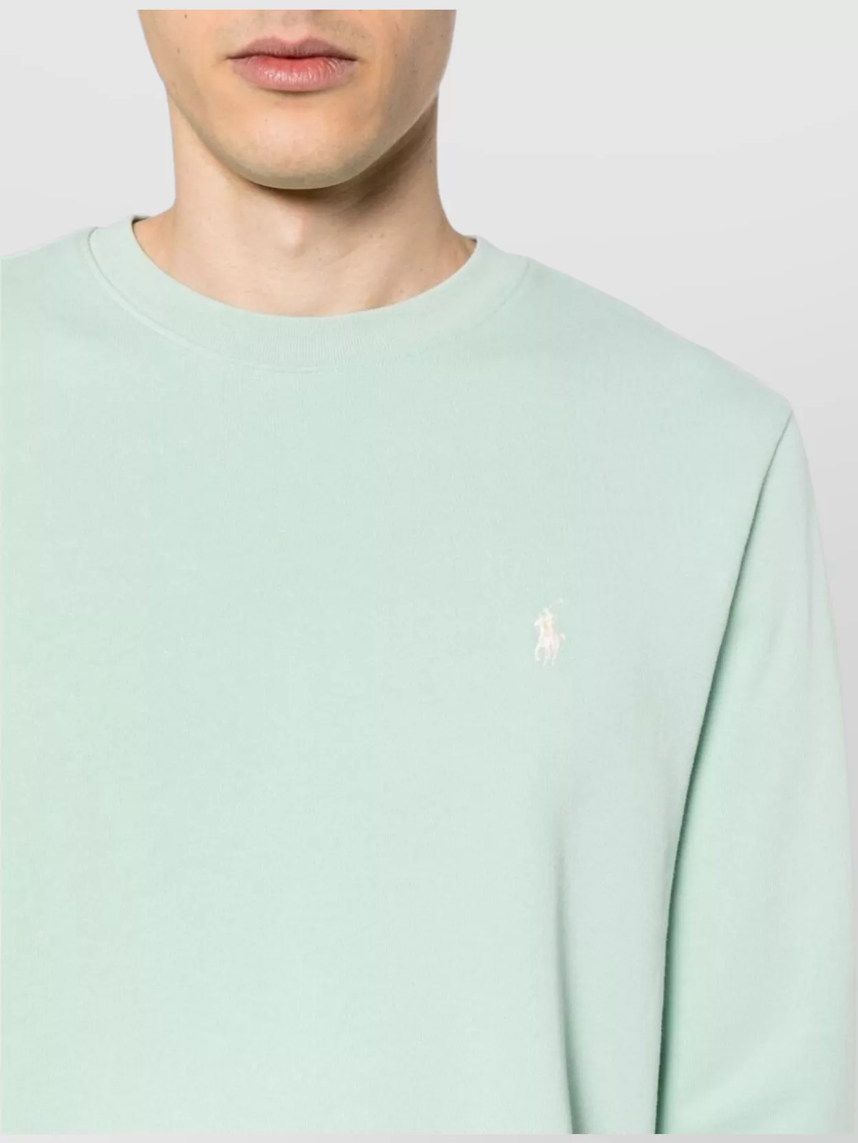 Polo Ralph Lauren Ribbed Crew Neck Cotton Sweatshirt