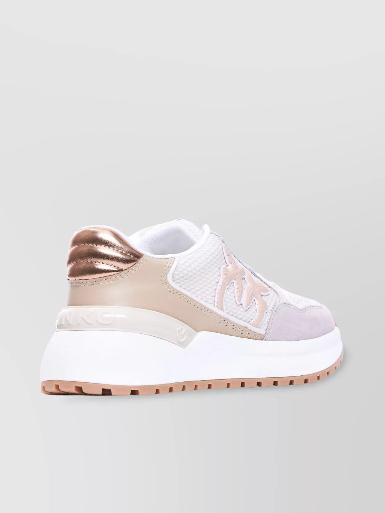 Pinko Jewel Sneakers With Round Toe And Mesh Panels