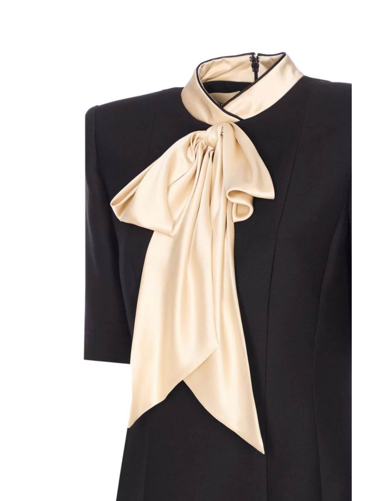 Valentino Garavani Mini Dress With Bow Detail And Contrast Collar