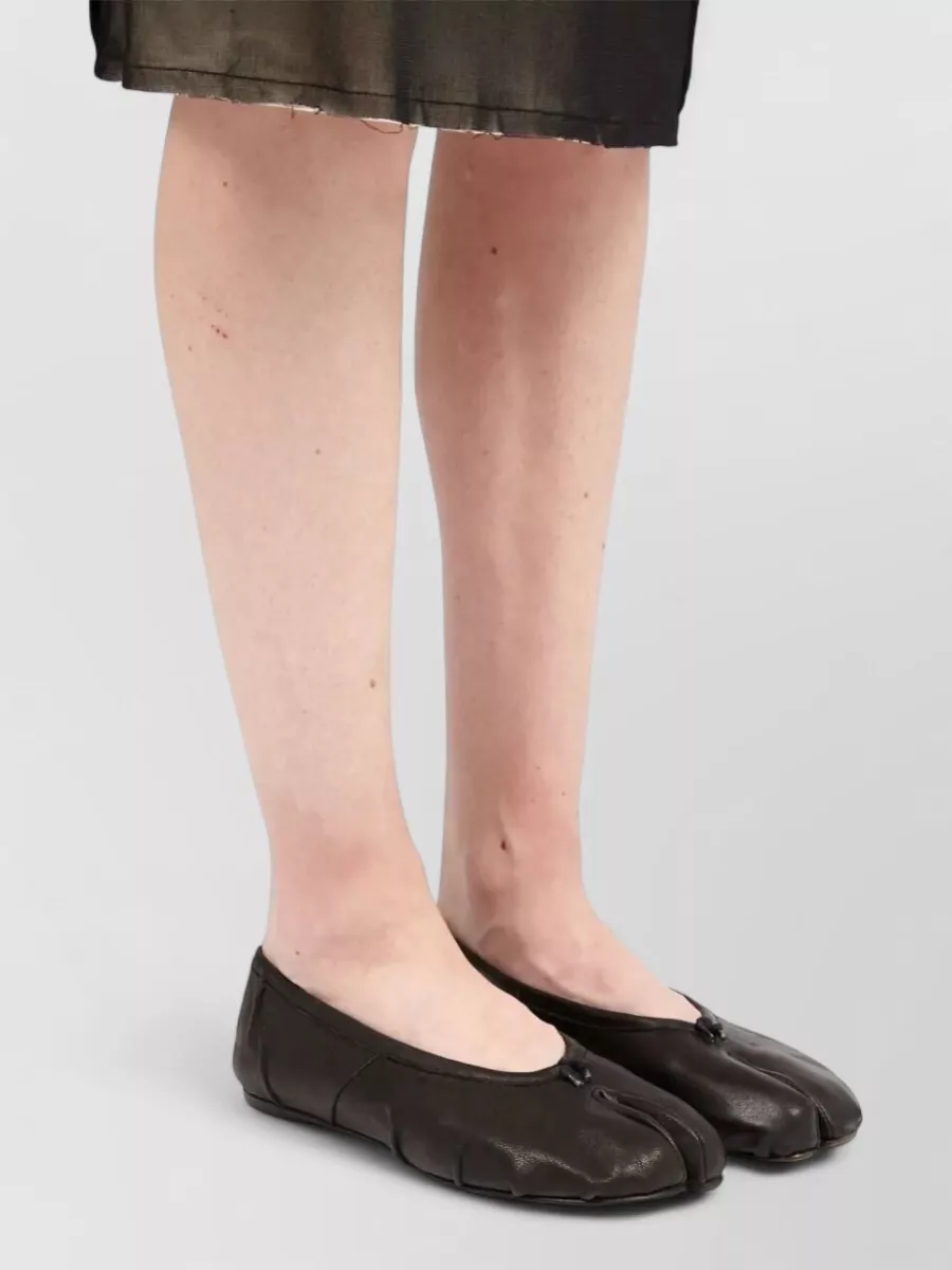 Maison Margiela New Ballerina Shoes Split Toe In Black