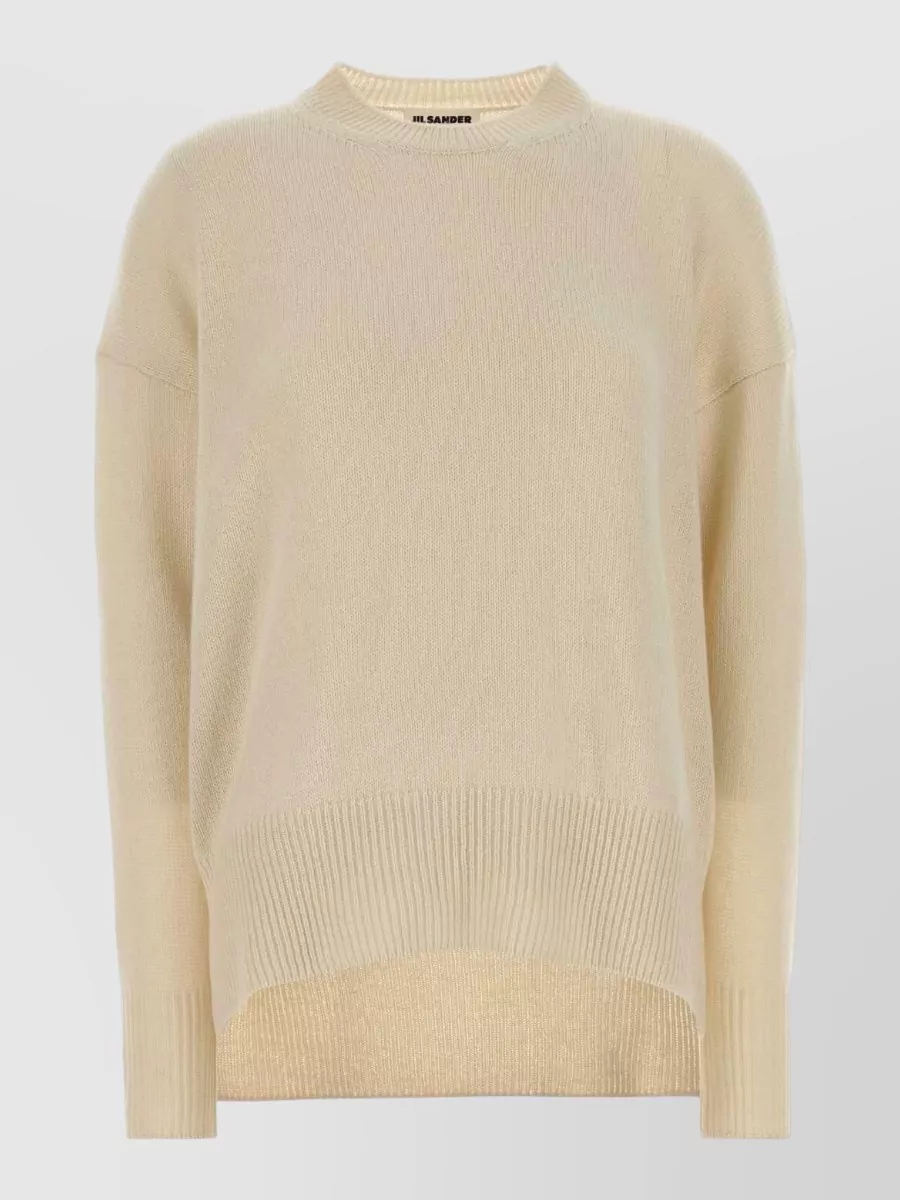 Jil Sander Cashmere ribbed crew neck sweater