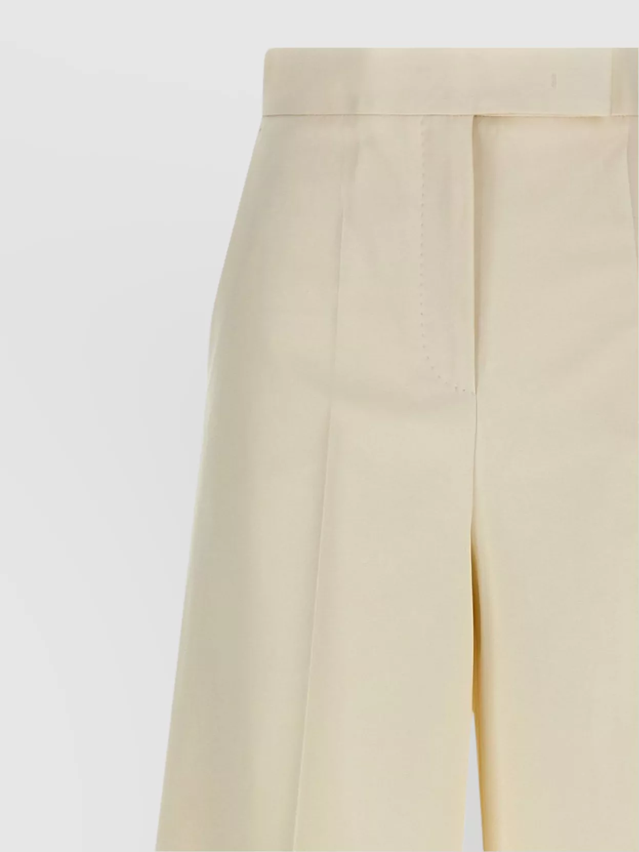Max Mara Wide Leg High Waist Trousers With Pleated Front In Multi