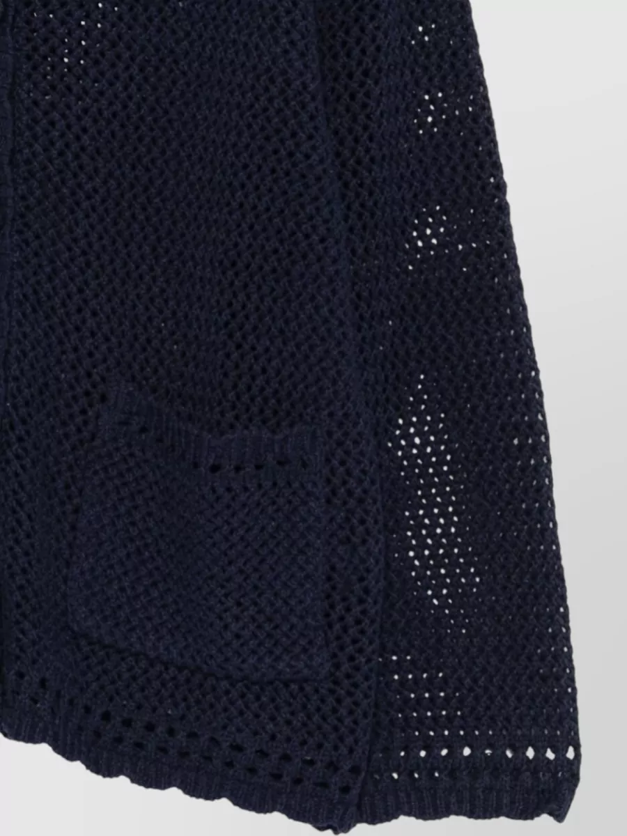 Dunst Linen And Cotton Blend Scalloped Edge Cardigan