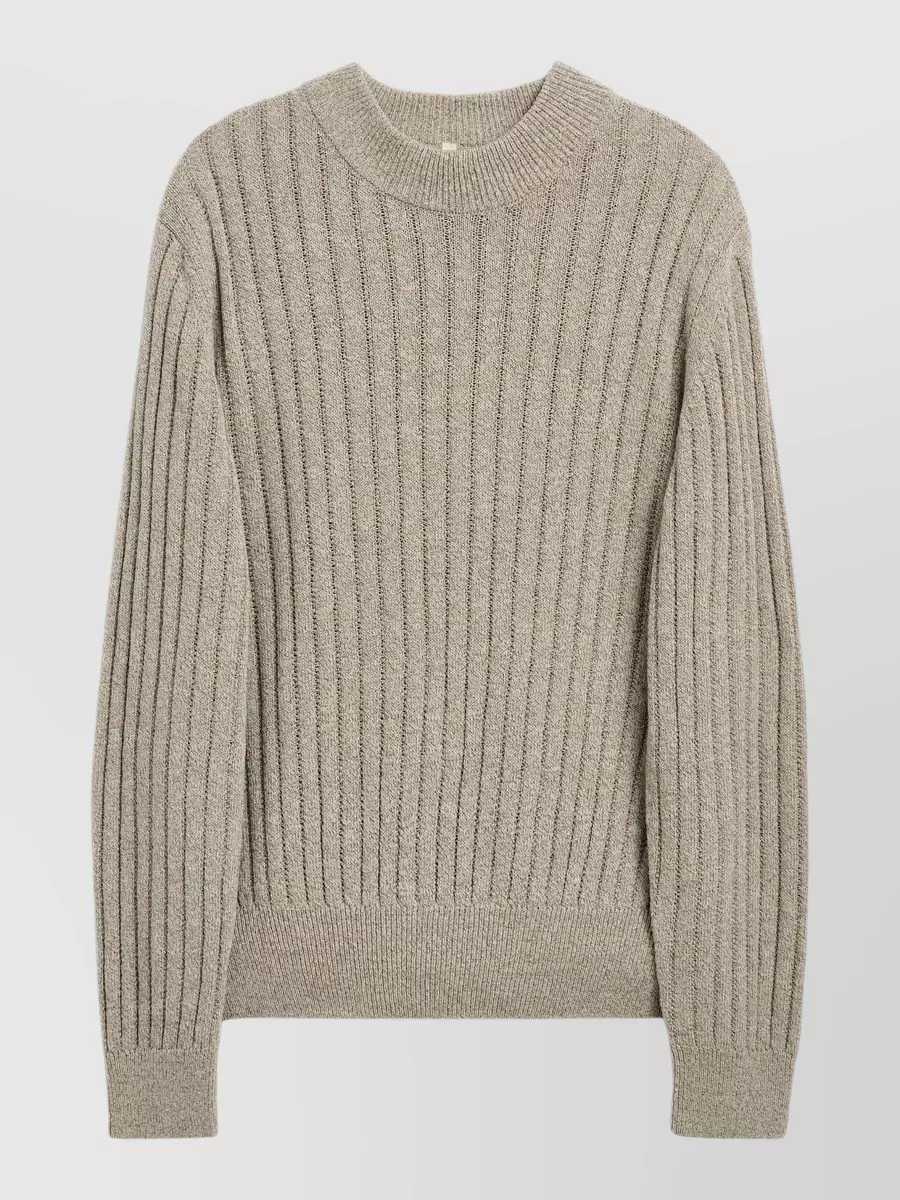 Sunflower ribbed crewneck sweater