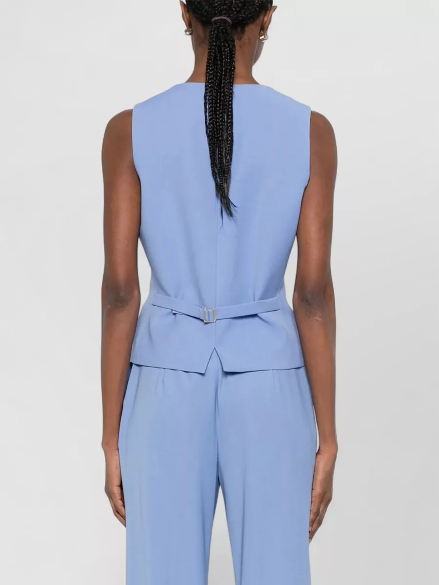 S Max Mara Virgin Wool V-Neck Vest