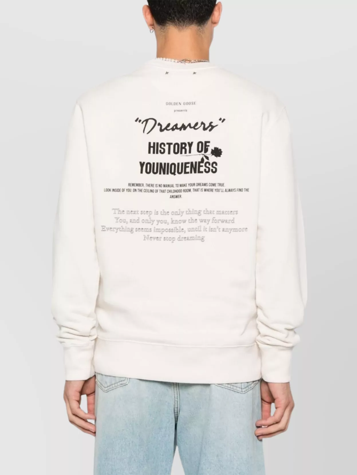 Golden Goose Logo Print Cotton Sweatshirt