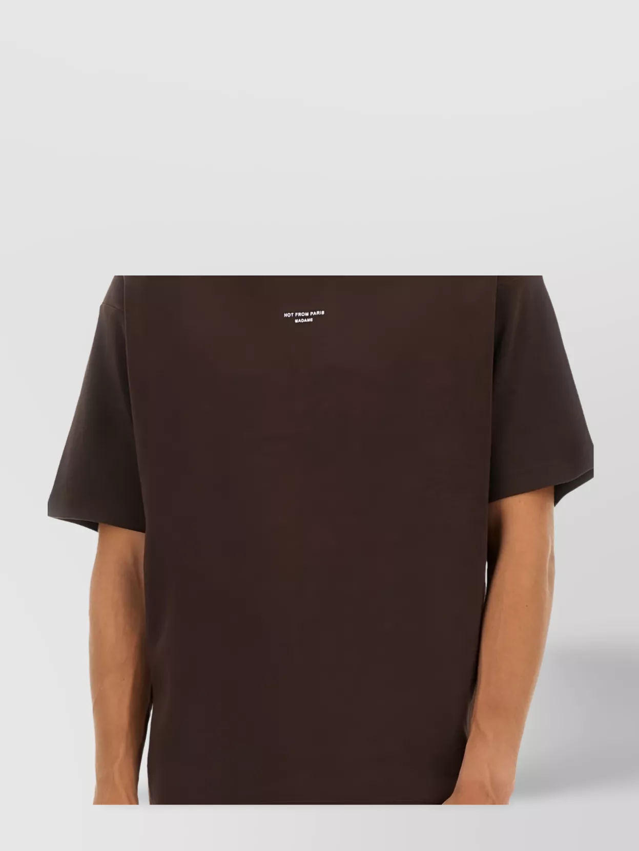 Drôle De Monsieur Crew Neck Short Sleeve Straight Hem T-Shirt
