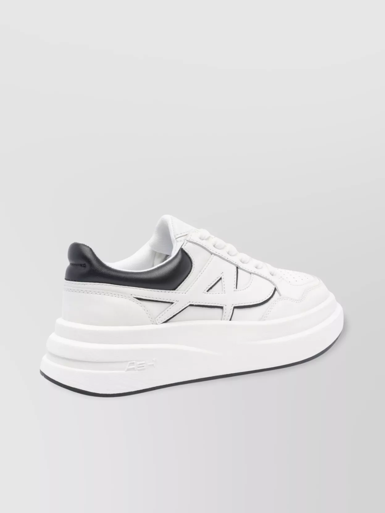 Ash Low Top Leather Sneakers With Platform Sole