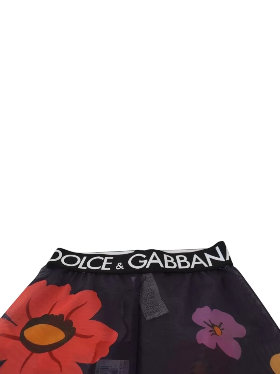 Dolce&Gabbana Floral-Print Knee-Length Leggings