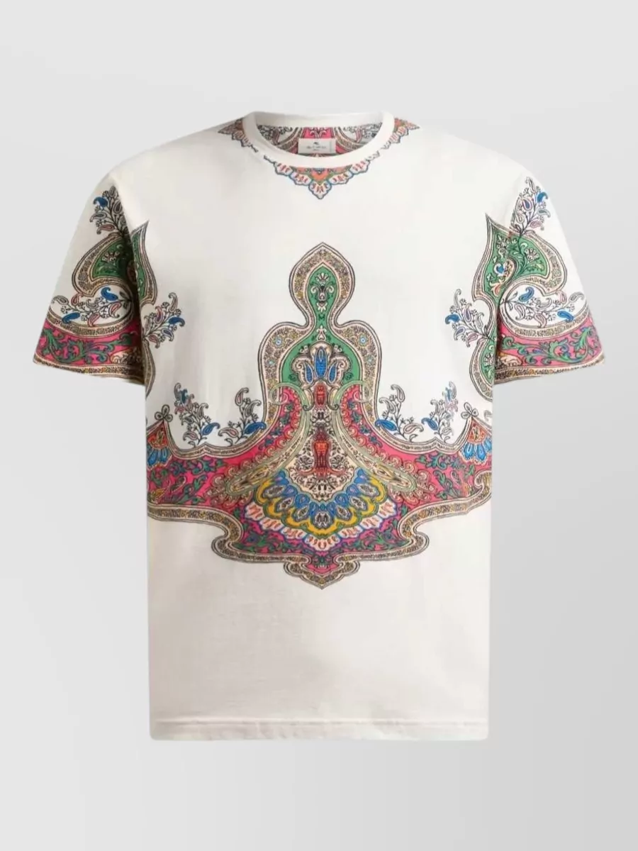 Etro Paisley print crewneck short-sleeve t-shirt
