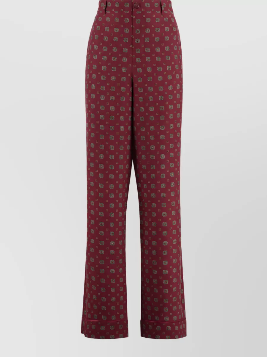 Moschino Silk Printed Pyjama Trousers