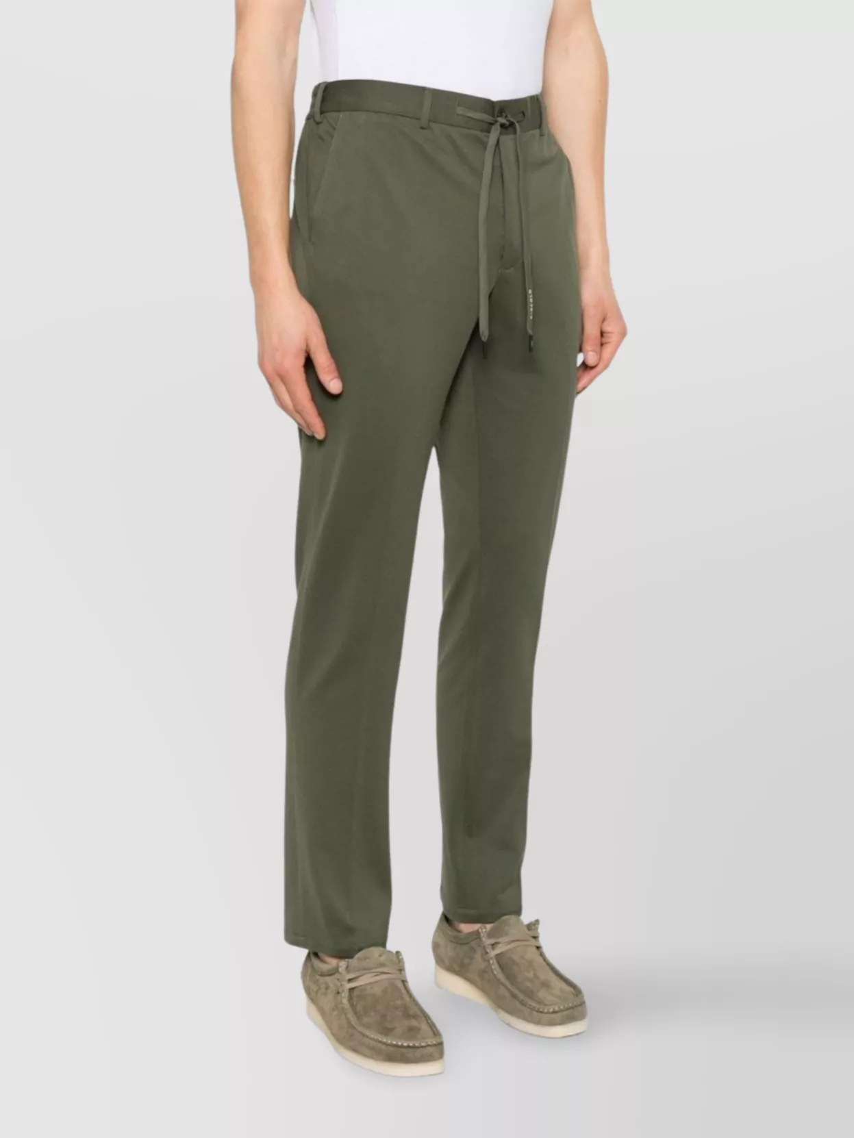 Circolo 1901 Straight Leg Cotton Trousers With Pockets