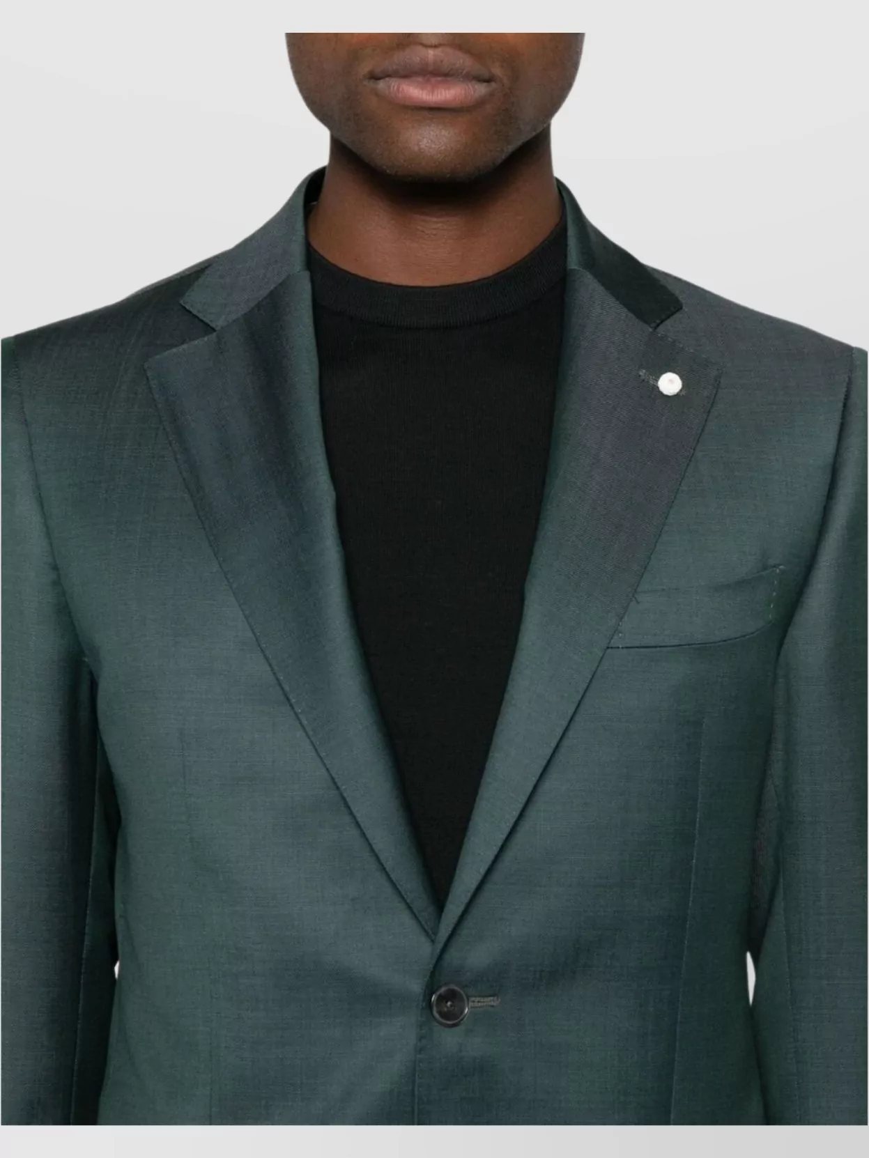 Luigi Bianchi Double-Breasted Wool Suit With English Rear Vents