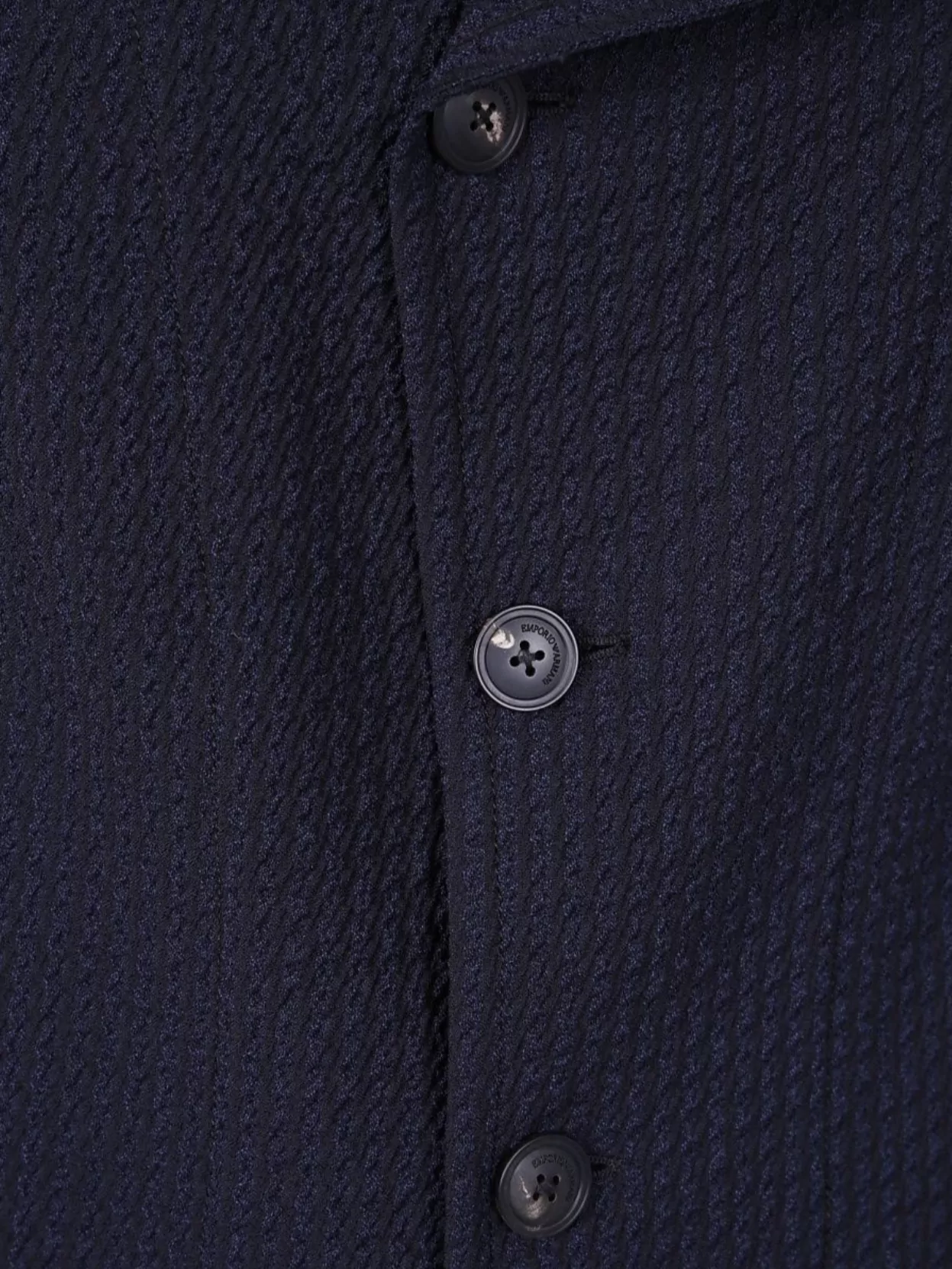 Emporio Armani Textured Fabric Long Sleeve Jacket