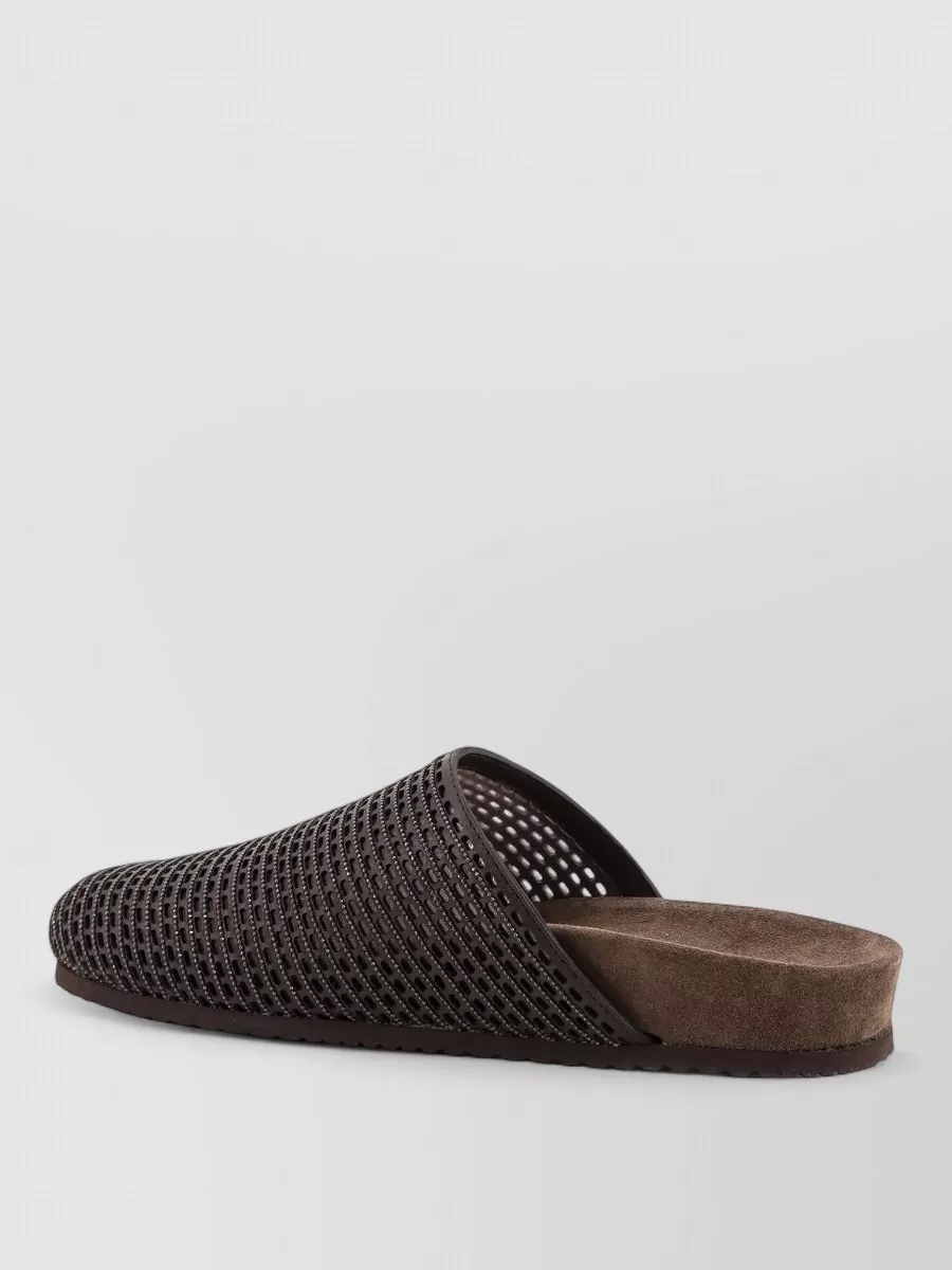 Brunello Cucinelli Leather Slides