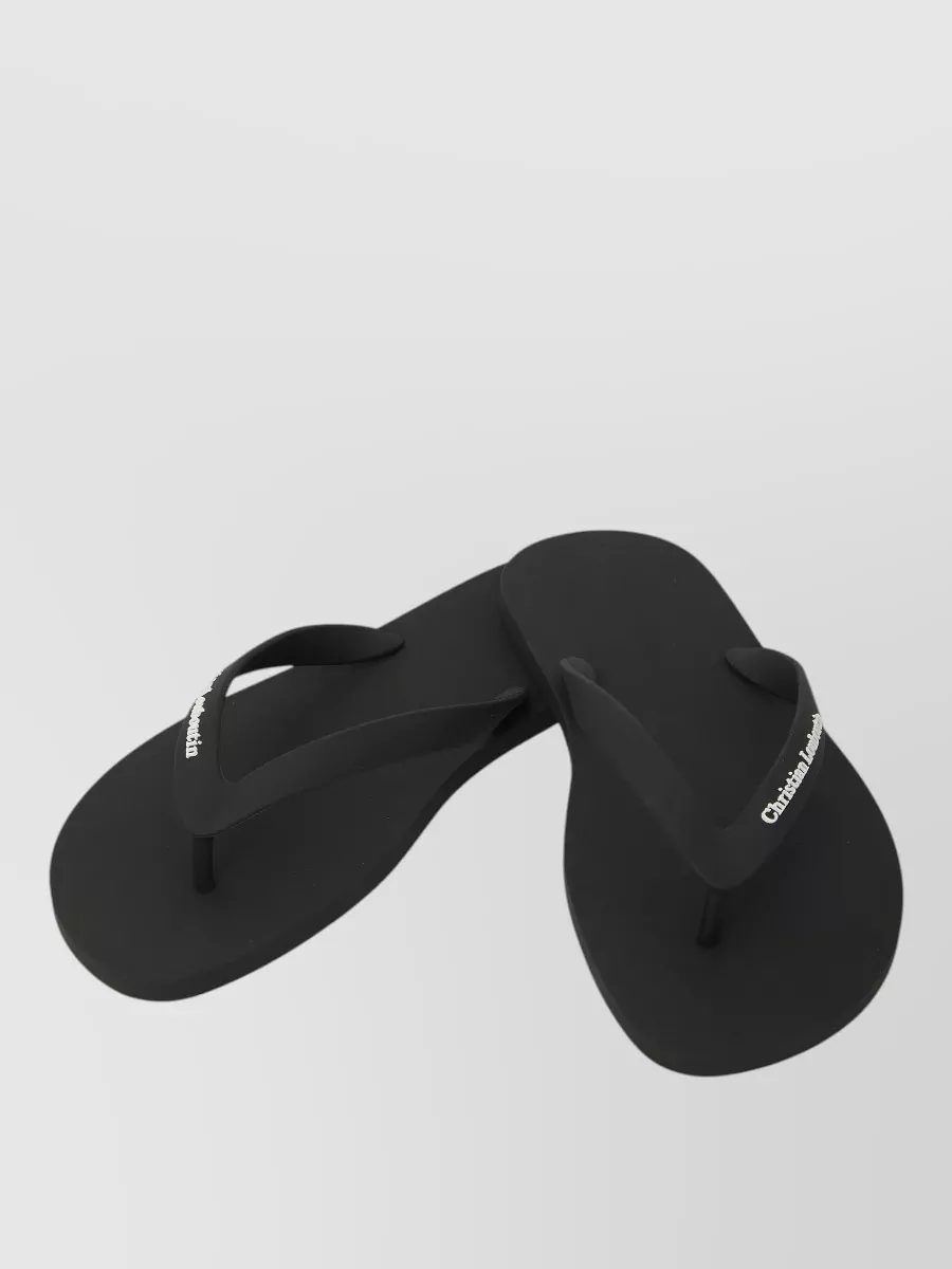 Christian Louboutin Rubber Flip Flops