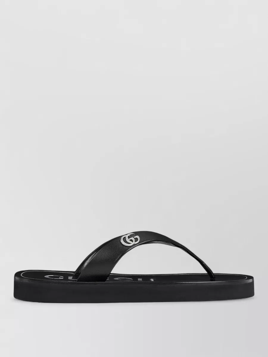 Gucci leather thong sandals
