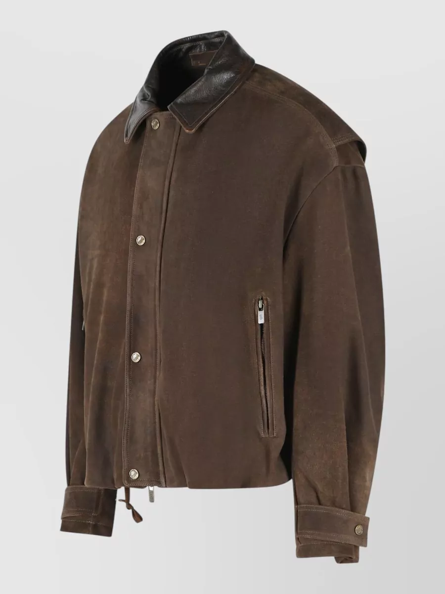 Salvatore Santoro Suede Oversized Jacket