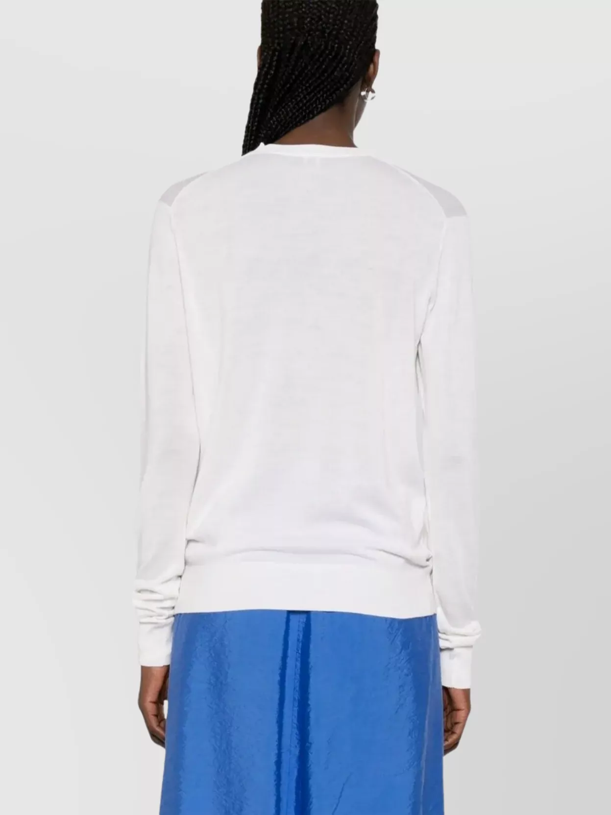 Totême Crewneck Knit Long Sleeves In White