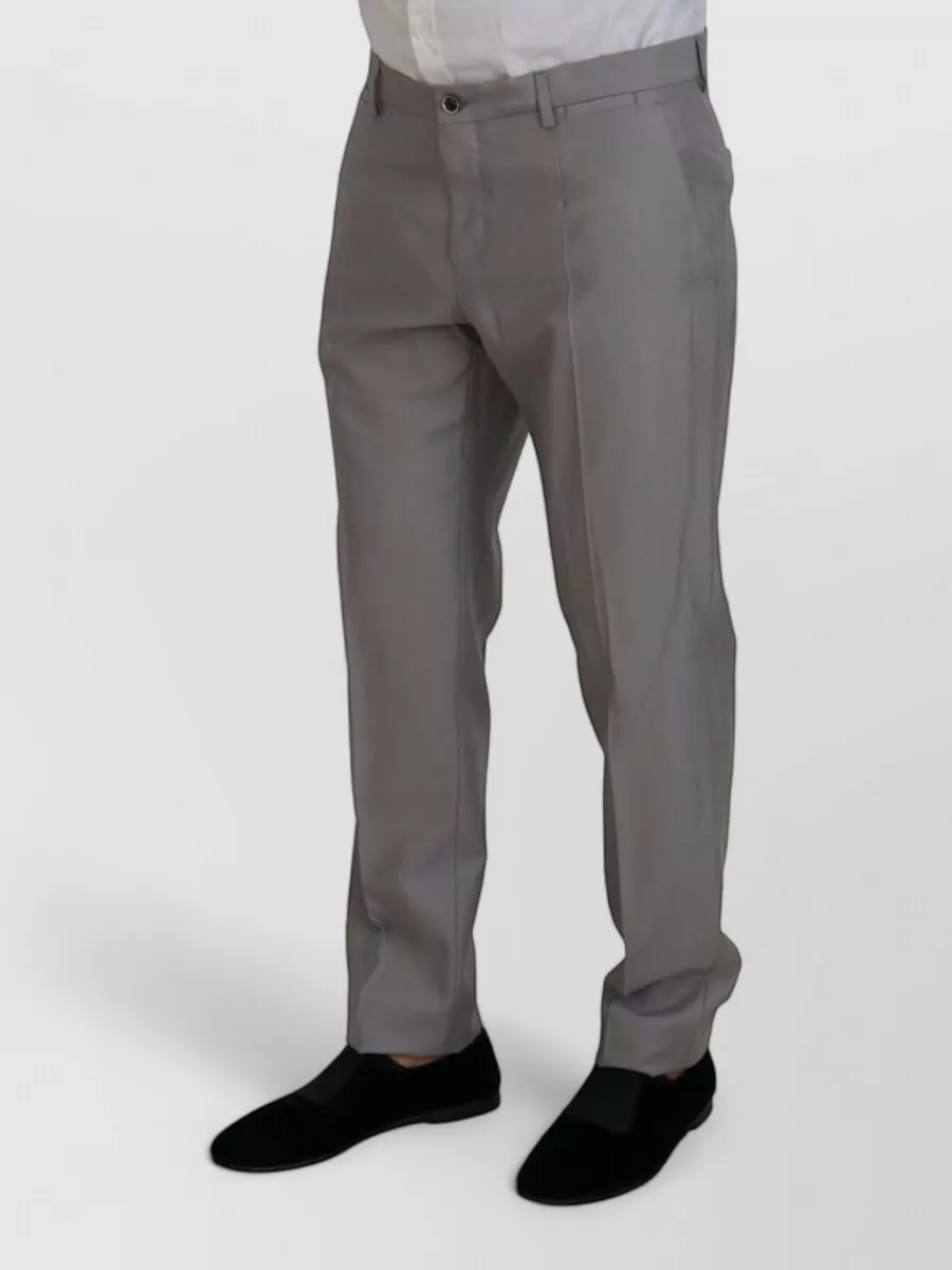 Dolce&Gabbana Wool Silk Slim-Fit Three-Piece Single-Breasted Suit
