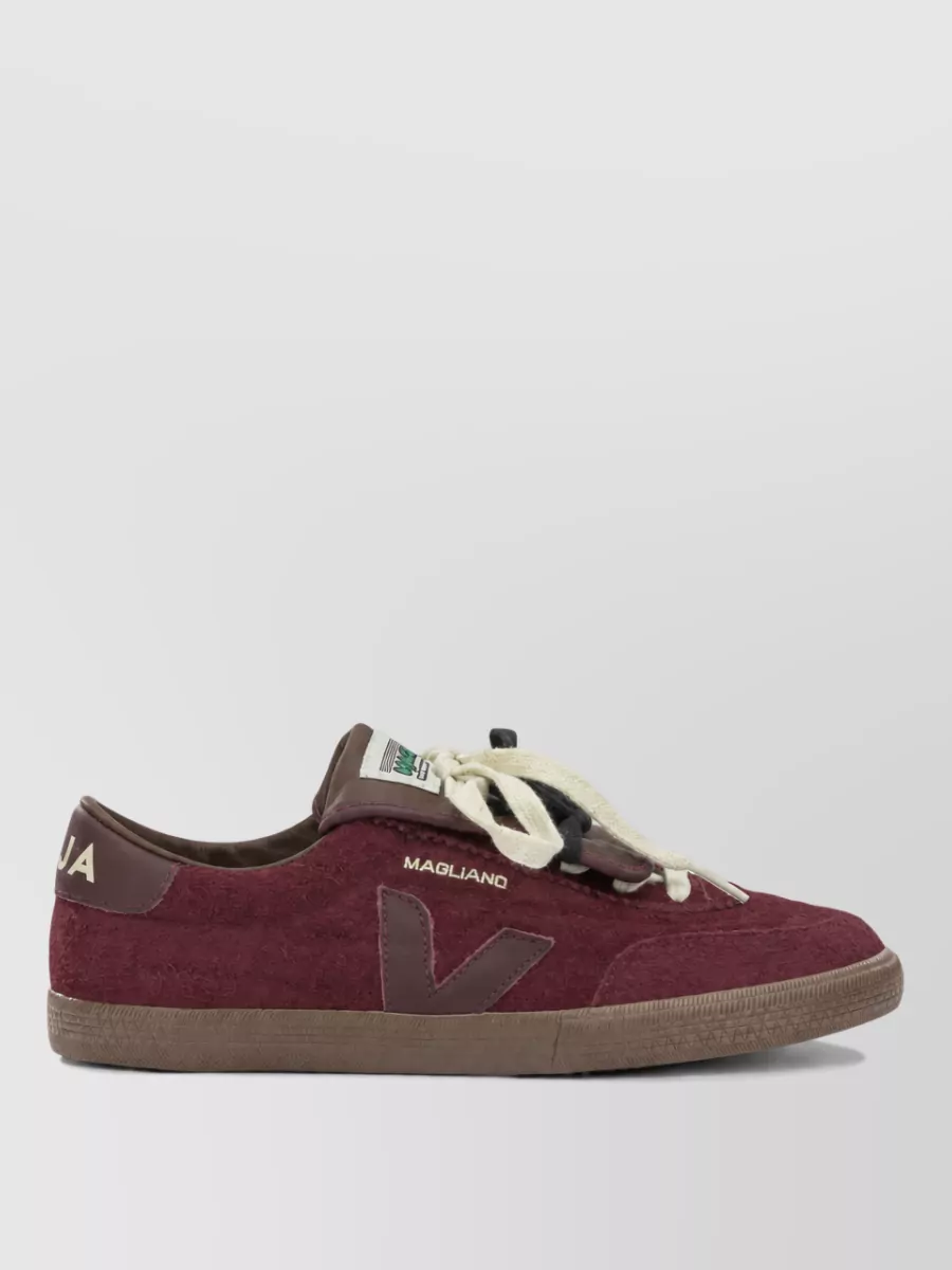 Veja Suede Leather Low-Top Sneakers