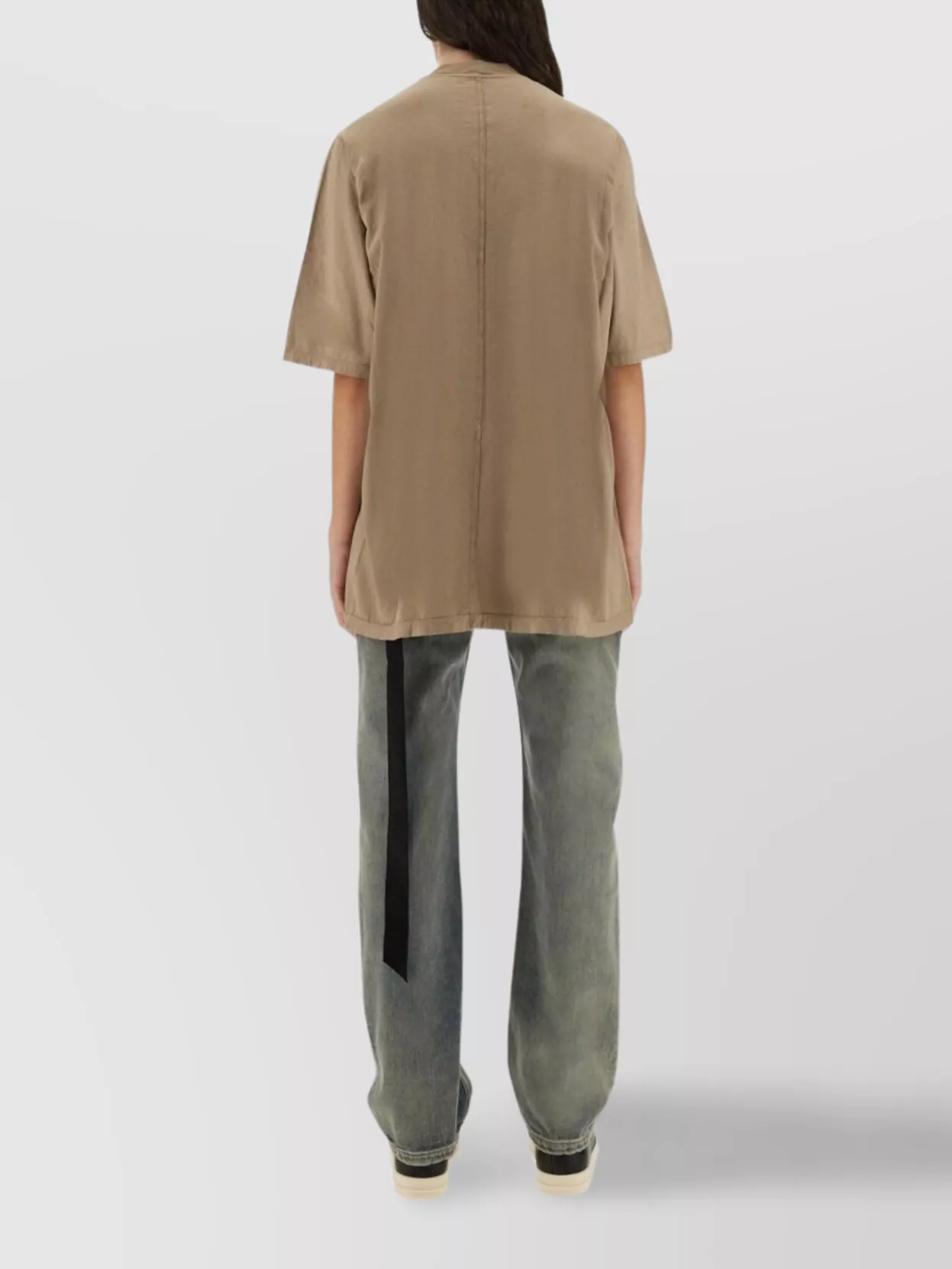 Rick Owens Drkshdw Short Sleeve Crew Neck Top Relaxed Fit