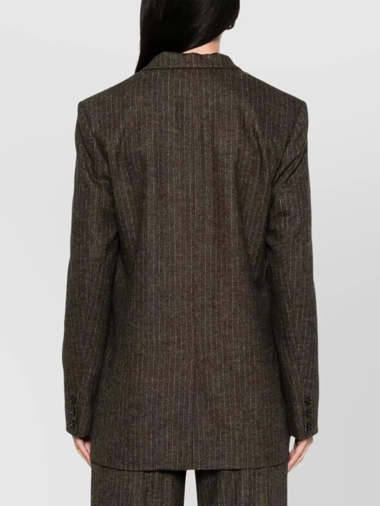 Isabel Marant Long Sleeve Single-Breasted Pinstripe Jacket