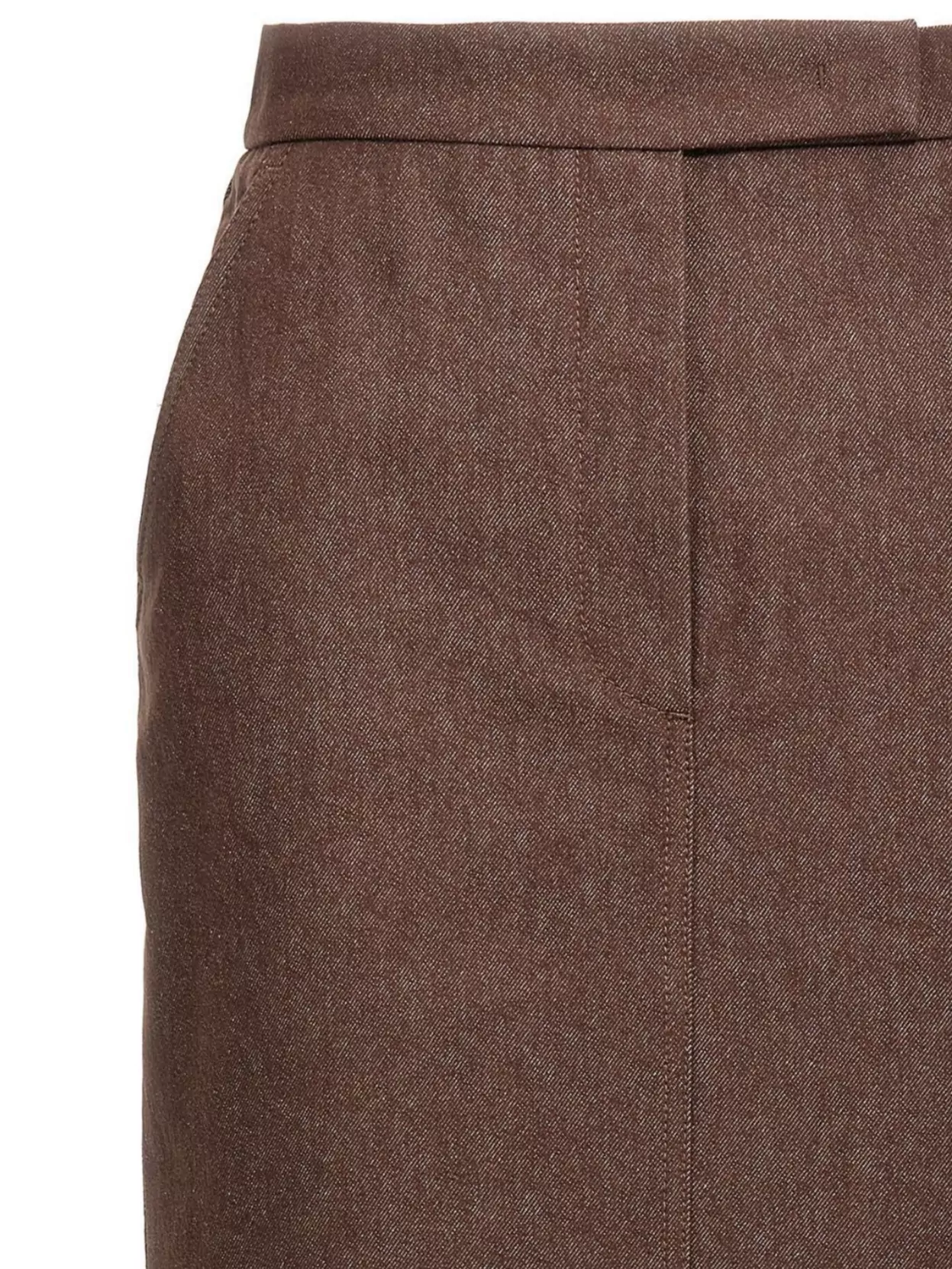 Max Mara High-waisted Skirt With Back Slit And Pockets
