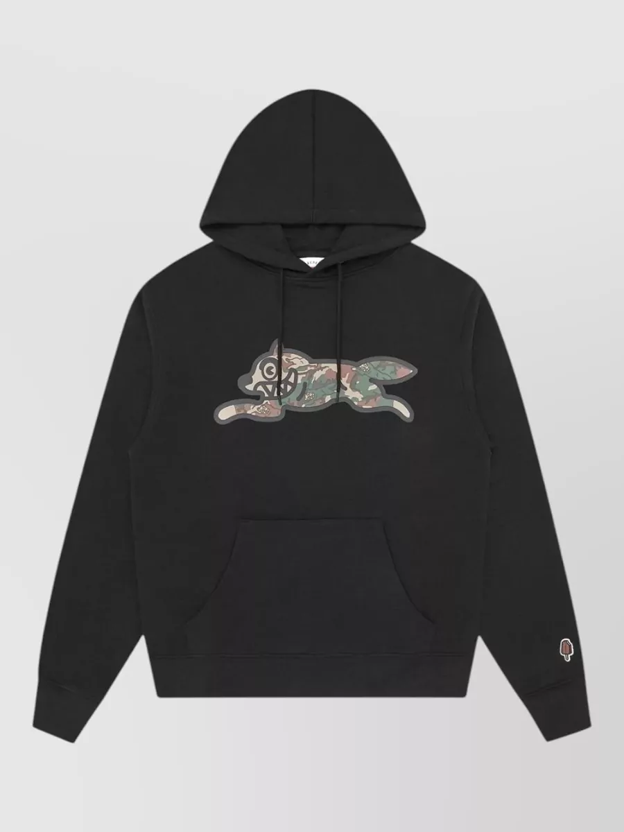 Icecream camouflage-print cotton hoodie