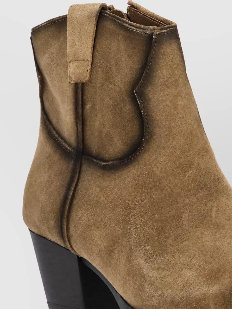Ash Suede Leather Ankle Boots