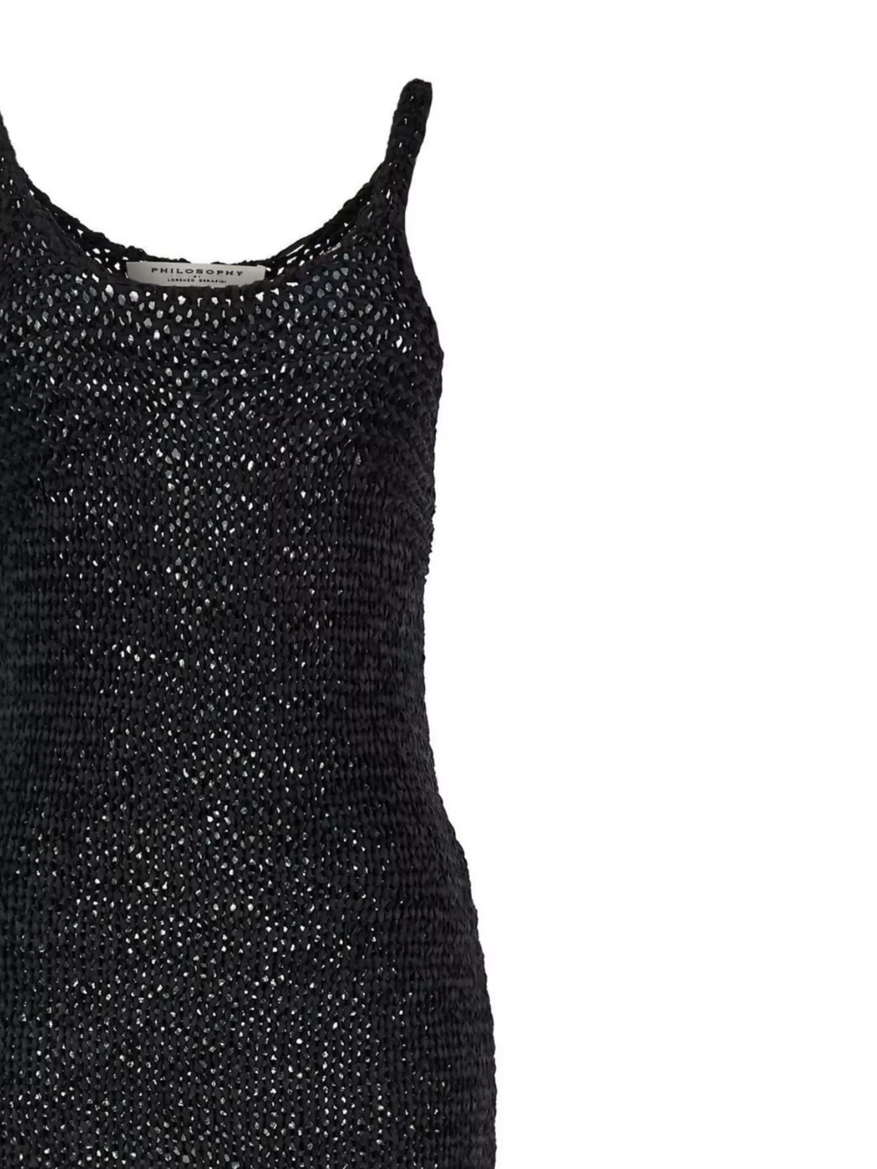 Philosophy Knit Fringe Sleeveless Dress