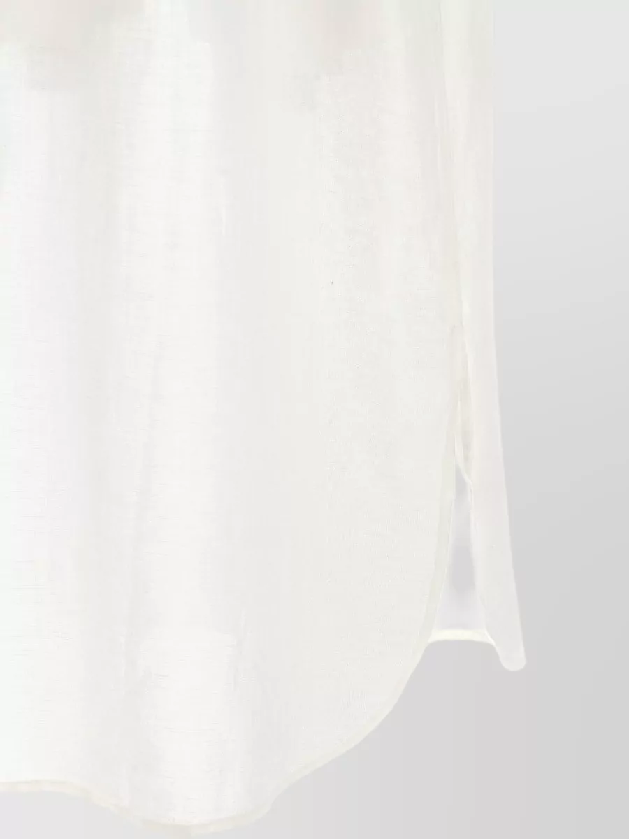 Polo Ralph Lauren Linen Blend Long-Sleeve Shirt Midi Dress