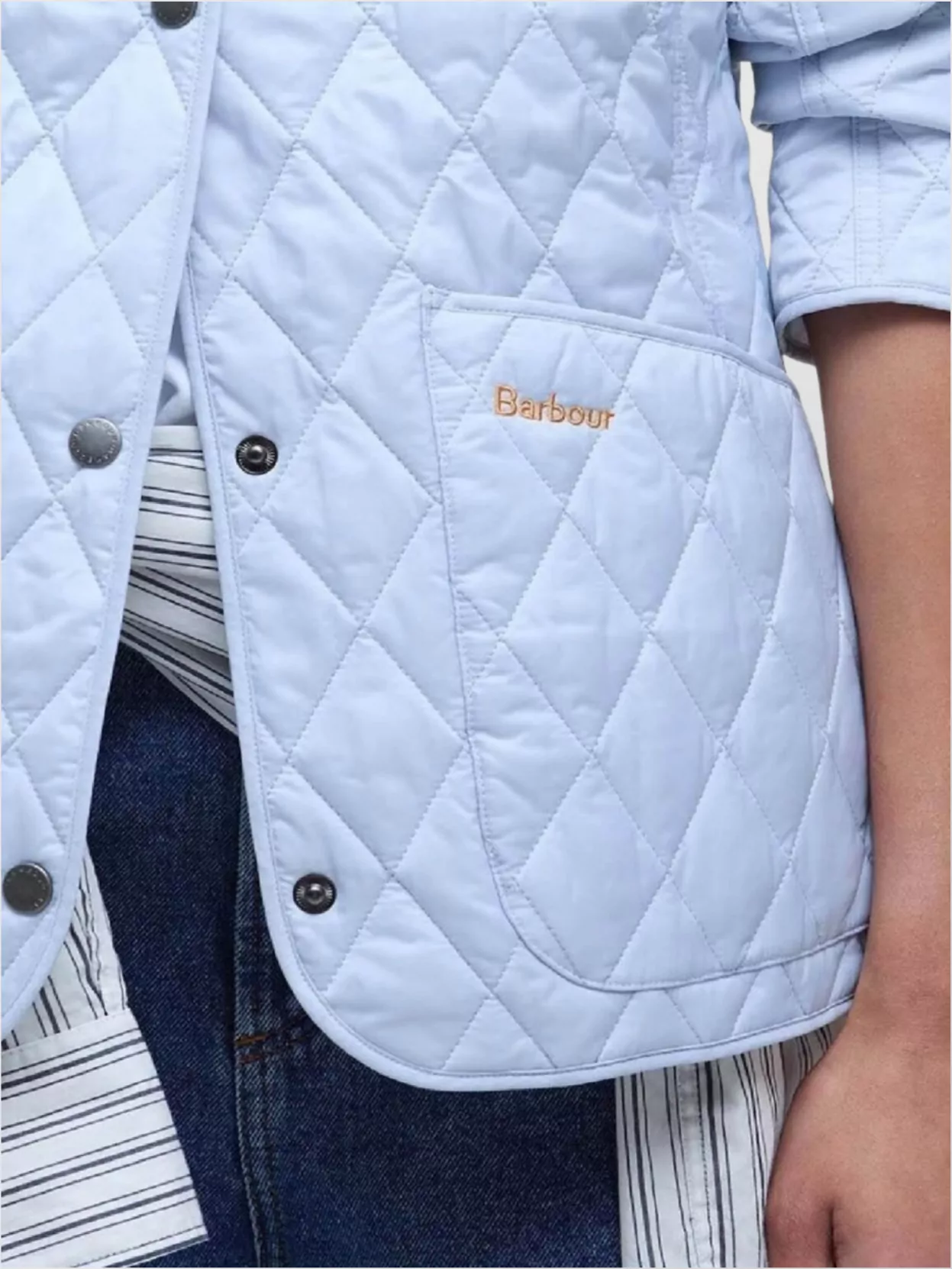 Barbour Quilted Collar Pockets Design