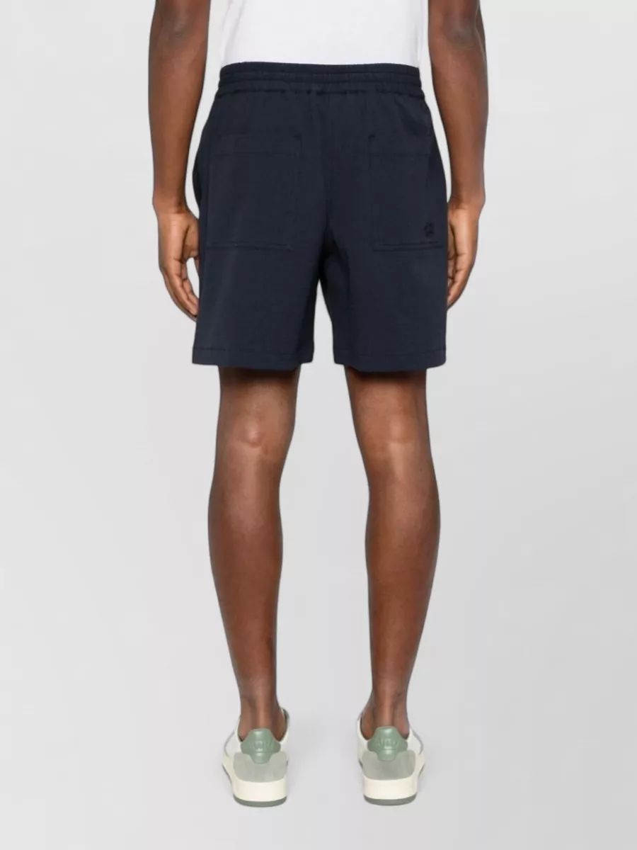 Maison Kitsuné Cotton Seersucker Relaxed-Fit Shorts