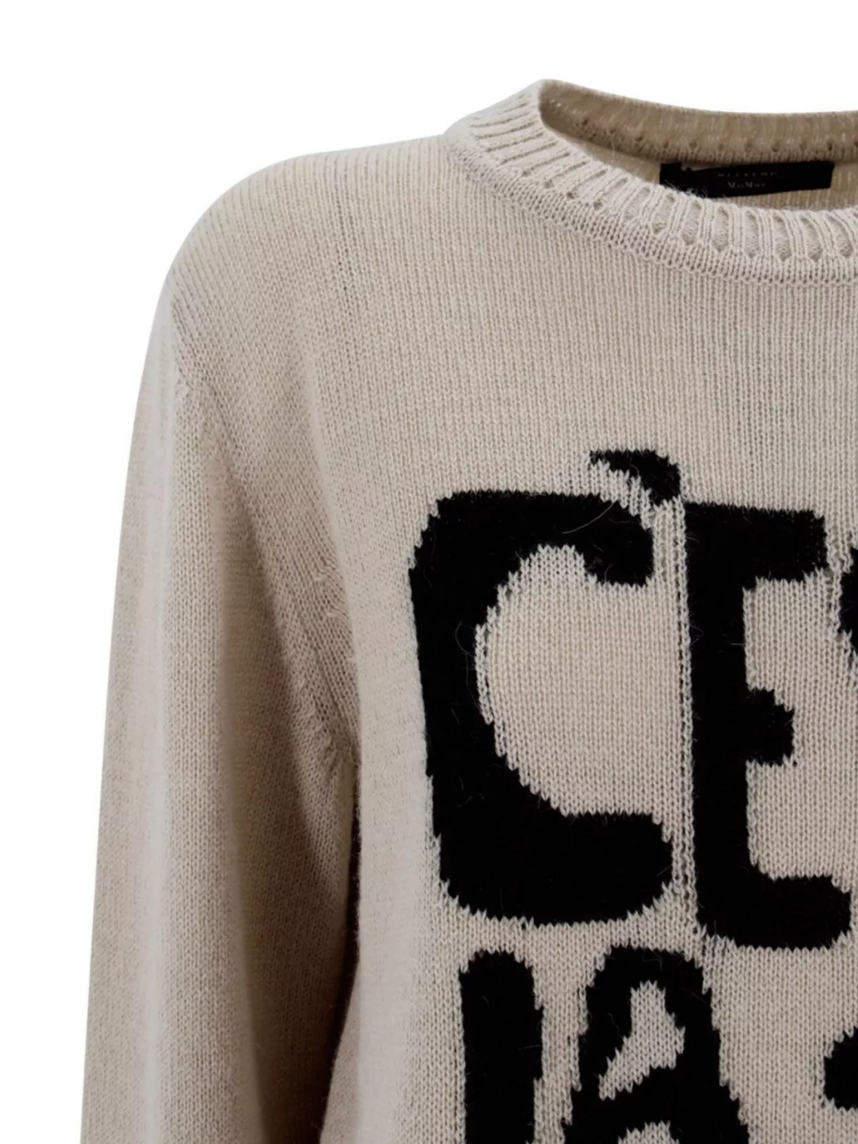 Weekend Max Mara Alpaca Wool Crew Neck Knit Jumper