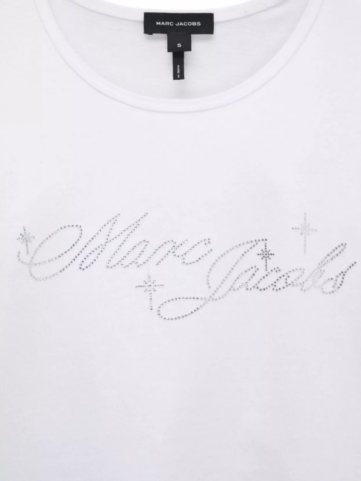 Marc Jacobs Embellished Round Neck Short Sleeves Top