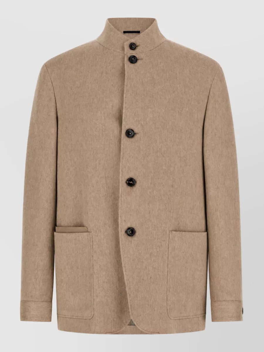 Zegna cashmere single-breasted coat