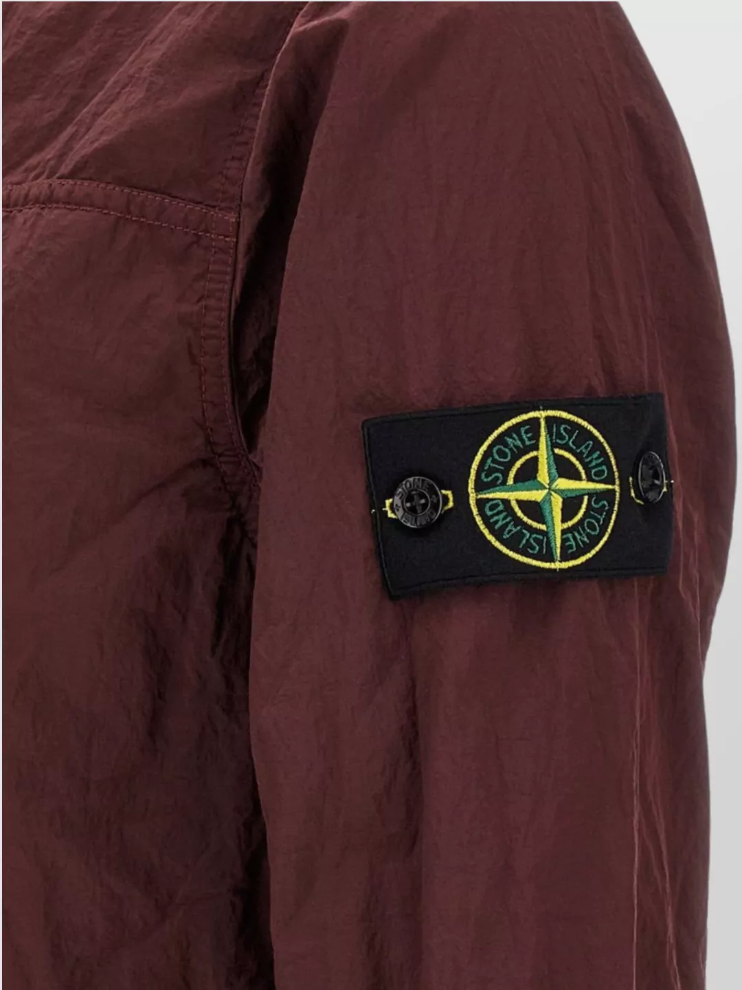 Stone Island Overshirt With Logo Badge And Chest Pocket