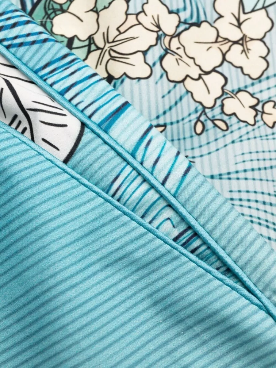 F.r.s For Restless Sleepers Printed Cotton Knee-Length Shorts