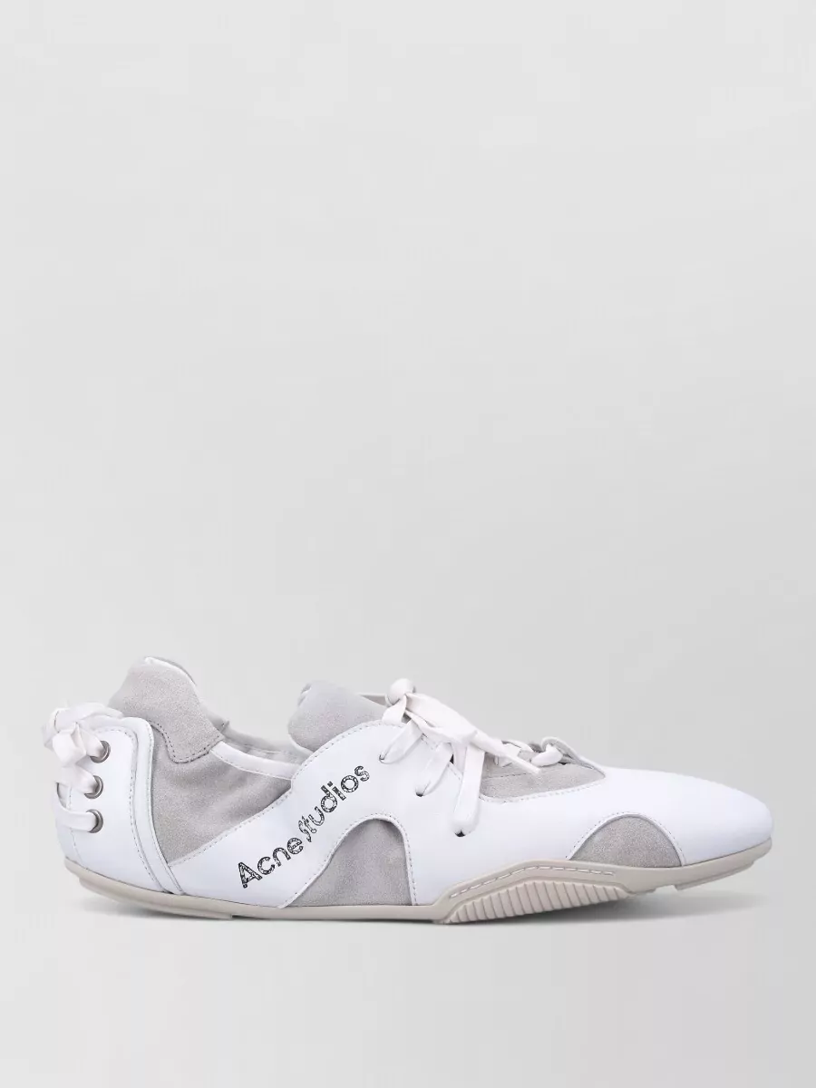 Acne Studios Bilaria Sneaker Contrast Panels Eyelet Detail