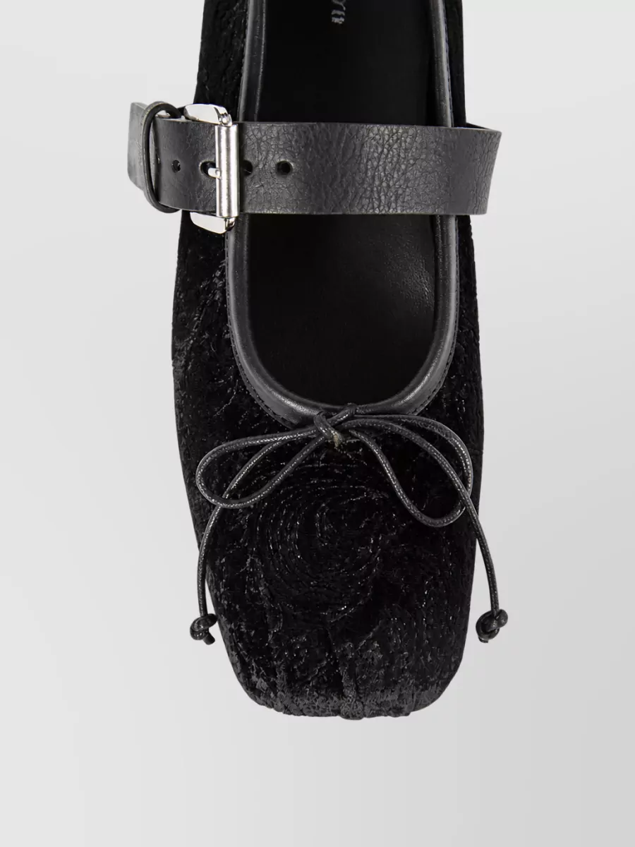 Ann Demeulemeester Embroidered Ballerina Flats