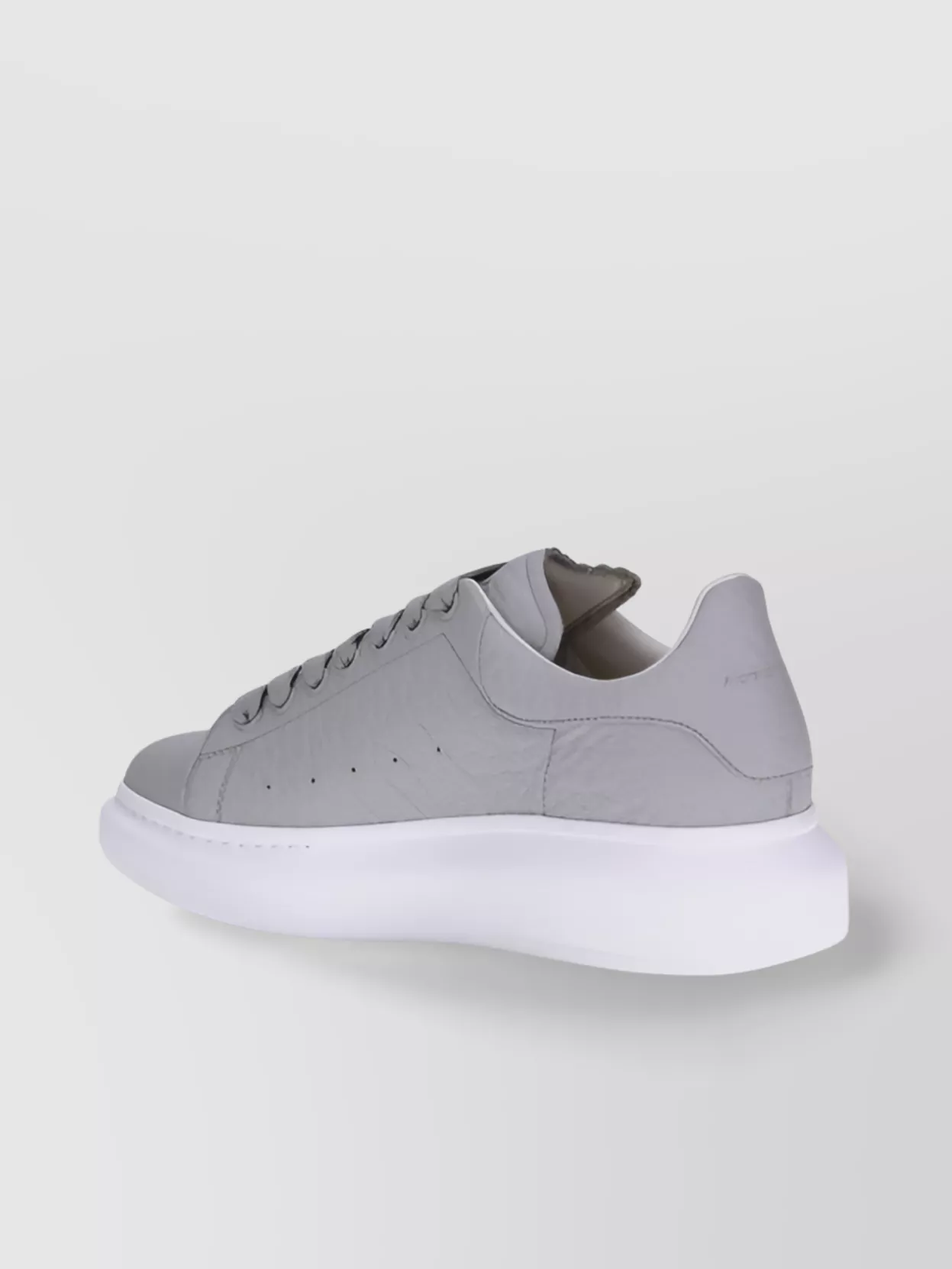 Alexander Mcqueen Leather Platform Sneakers Added Height