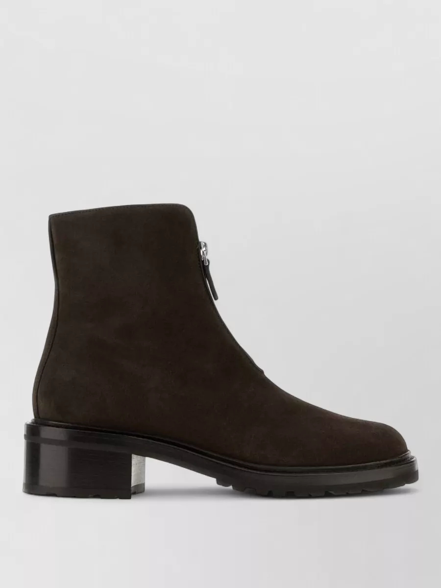 The Row suede ankle boots
