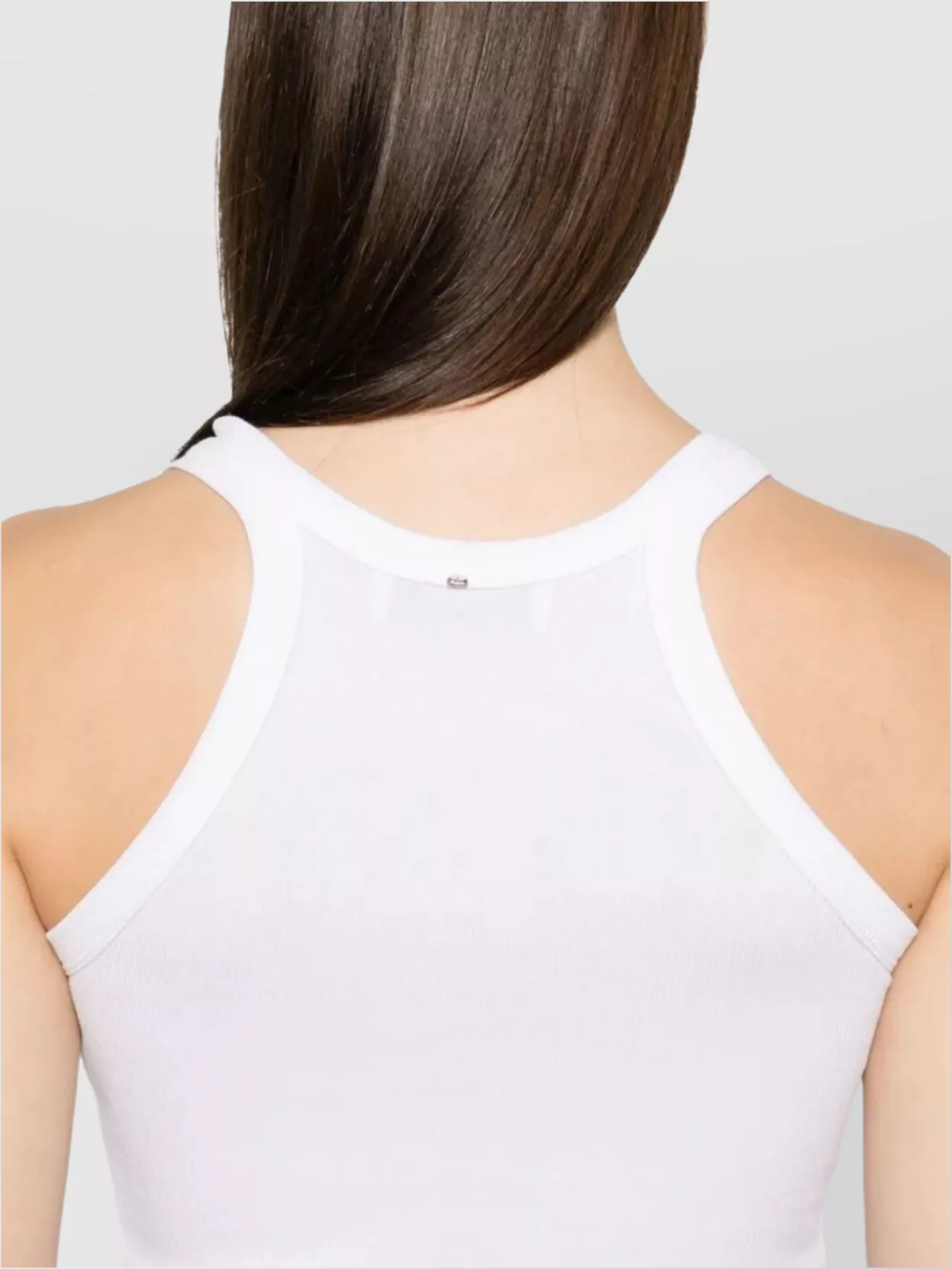 Sportmax Ribbed Crew Neck Racerback Sleeveless Top