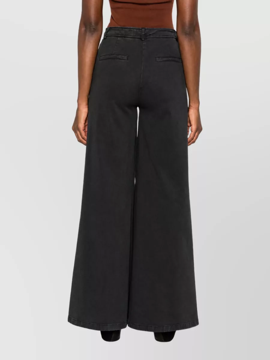Via Masini 80 Denim Wide-Leg Trousers